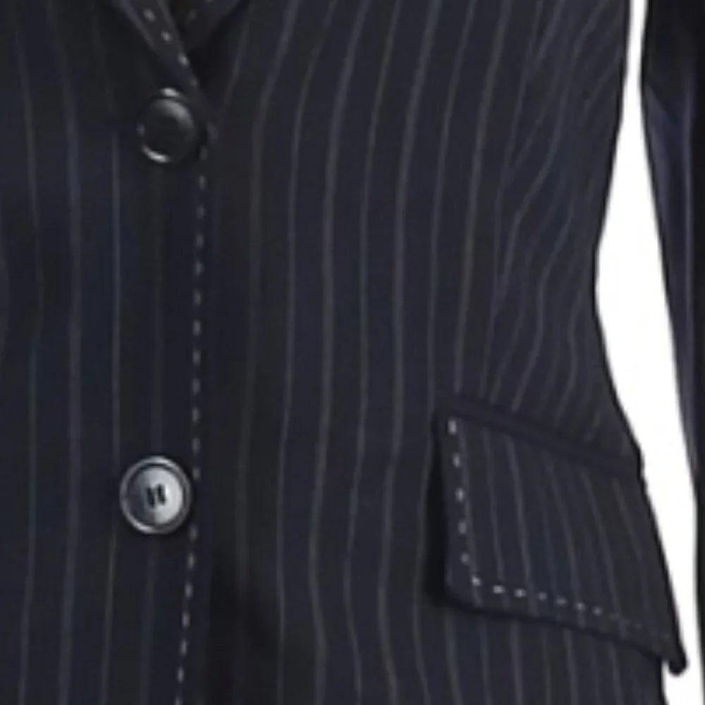 H Hilfiger blue &White pinstripe Wool Blazer‎